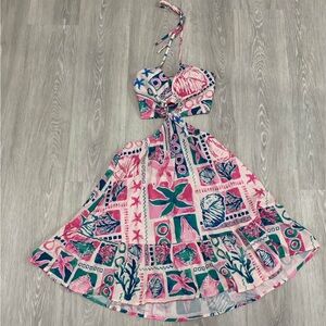 starfish print dress